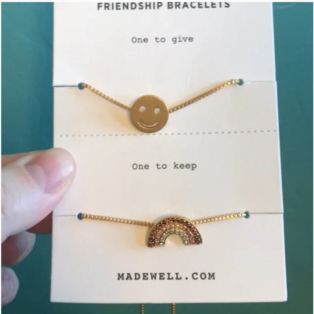 NEW! Madewell Friendship Bracelets in VINTAGE GOLD - Picture 4 of 4